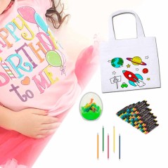 Cadeaux pour enfants pour enfants, sacs à colorier, œufs avec gommes