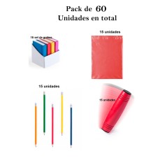 Coffret cadeau 15 jeux rondux + 15 crayons + 15 gommes