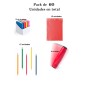 Coffret cadeau 15 jeux rondux + 15 crayons + 15 gommes