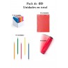 Pack de regalos 15 juegos rondux + 15  lápices con goma+ 15 set gomas de borrar