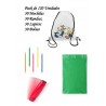 Children's details pack 30 Coloring backpacks + 30 Rondux Games + 30 pencils