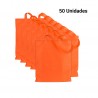 50 Orange cloth bags with handles