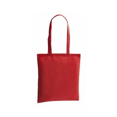 25 Bolsas Con Asa de Tela Roja  | Regalos  Online