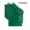 25 Bolsas con asas de tela Verde