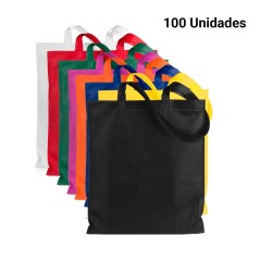 100 Assorted Fabric Bags with Handles