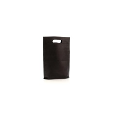 Cloth bag with die-cut handle Black Small