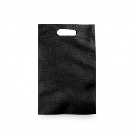 Cloth bag with die-cut handle Black Small
