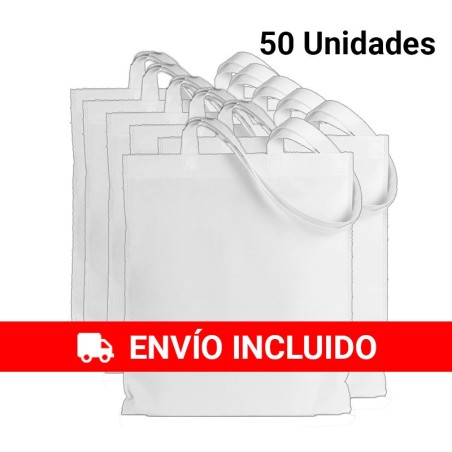 50 Cloth handle bags White