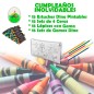 15 boîtes de Dino avec des cires, 15 oeufs et 15 crayons