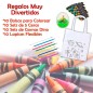 Lot de 10 sacs planétaires avec 10 œufs et 10 crayons souples pour enfants