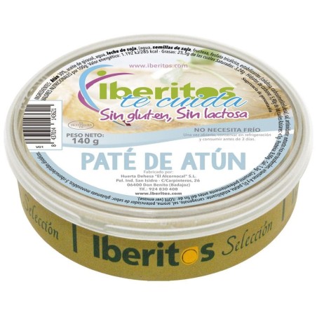 Lactose-free tuna pate and gluten suitable for celiacs from Iberitos