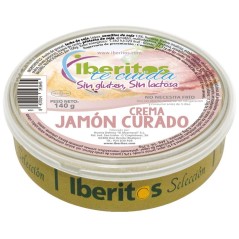 Buy online cream of cured ham without gluten or lactose 140 g