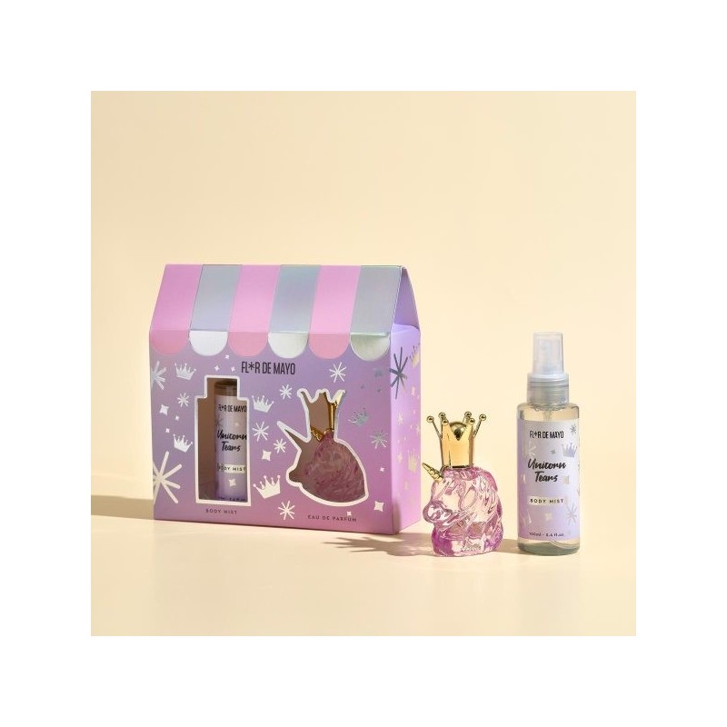 Coffret cadeau original : Parfum Licorne + Brume corporelle