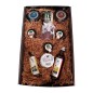 Small case with honey, oil, vinegar, jams, chocolates, cream cheese and pates for company gifts