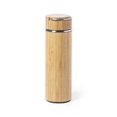 Bamboo Finish Thermos Infuser | Regalos Gourmet
