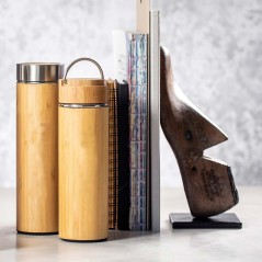 Bamboo Finish Thermos Infuser | Regalos Gourmet