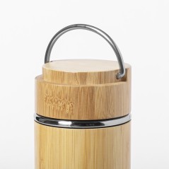 Bamboo Finish Thermos Infuser | Regalos Gourmet