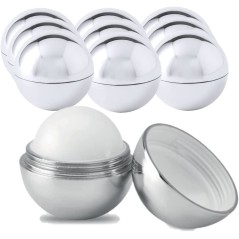 25 Round Silver Lip Balm Round Silver | Regalos Gourmet Online