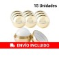 15 Bálsamo Labial Redondo Dorado