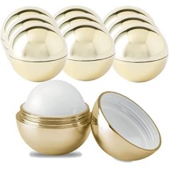 25 Spheres with golden lip balm.