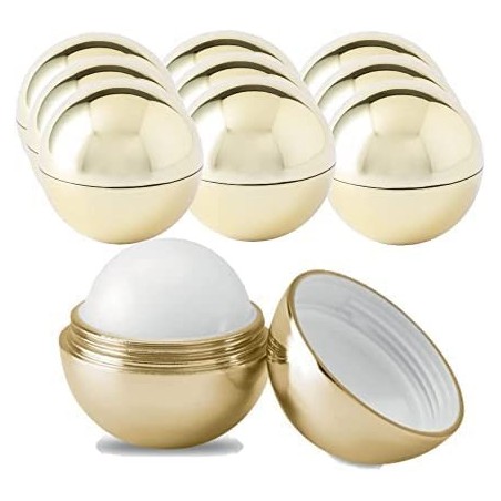 25 Spheres with golden lip balm.