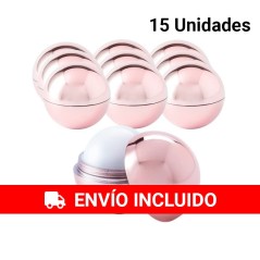 15 Bálsamo Labial Redondo Rosado