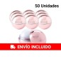 50 Bálsamo Labial Redondo Rosado