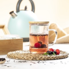 Glass mug for infusions | Regalos Gourmet Online