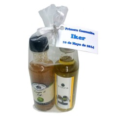 Pack cadeaux de mariage huile d'olive extra vierge et vinaigre figue