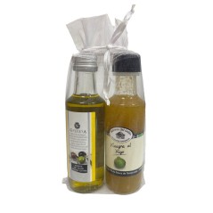 Pack cadeaux de mariage huile d'olive extra vierge et vinaigre figue