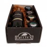 Gourmet Deliex basket with Rioja wine, two pâtés and two cheese creams