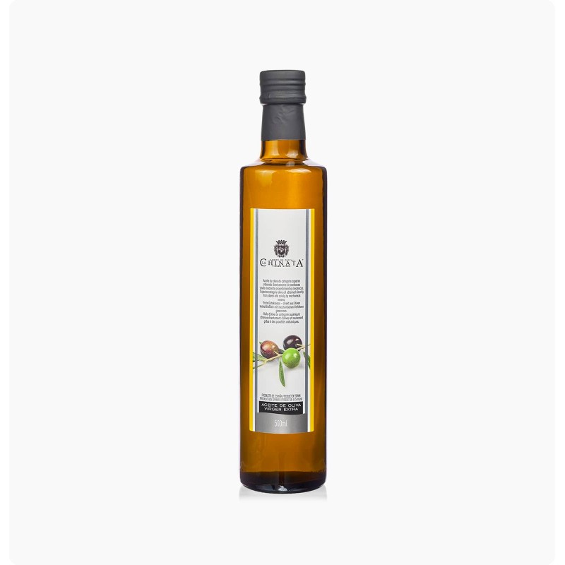 Bouteille en cristal d'huile d'olive extra vierge "La Chinata" (500 ml)