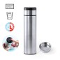 Silver Flask with Infuser and Temperature Gauge