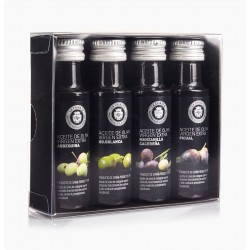 Estuche 4 aceites oliva para regalo mini