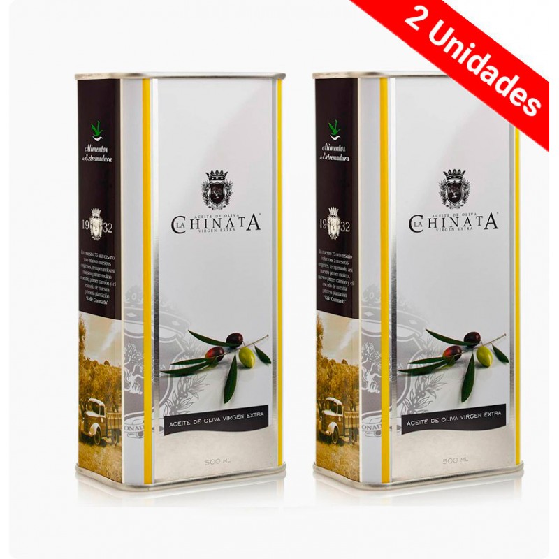 Pack 2 latas de Aceite de Oliva Virgen Extra La Chinata 500 ml
