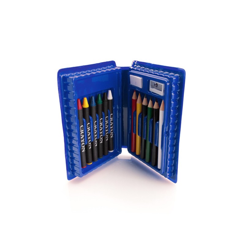 Blue colouring set for children