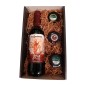 Gift box with Don Luciano wine, Iberian ham and cheese creams