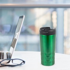 Taza Termo portatil Verde para café o tés | Regalos Gourmet Online