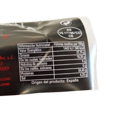 Saucisse ibérique de gland dans une bougie de bonne qualité de 250 gr