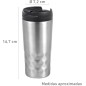 Thermos et flacons thermos plaqués argent pour boire du café.