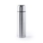 Silver-plated thermos and thermos flask pack for coffee drinking.