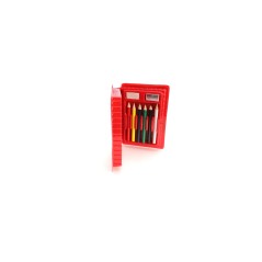 Red colouring pencil case pack for children | Online Gift Ideas