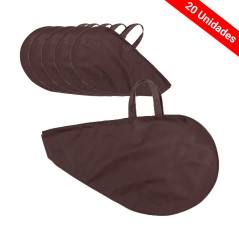 Comprar lote 20 bolsas jamón color marrones  | Regalos Gourmet Online