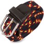 Ceinture homme noire à motif drapeau espagnol