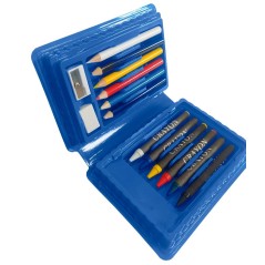 25 Estuche para colorear para niños color Azul