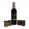 copy of Gourmet Deliex basket with Rioja wine, two pâtés and two cheese creams