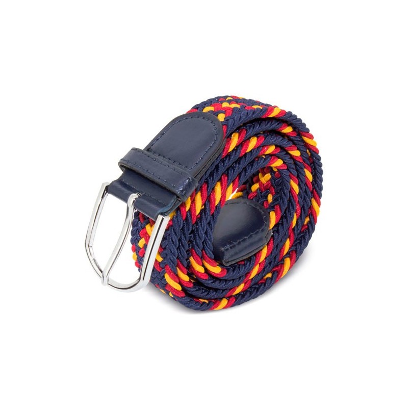 Ceinture pour homme Couleur marine et drapeau Espagne