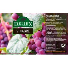 Botella pequeñita Vinagre Marca Deliex para detalles.