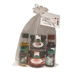 Pack aceite y vinagre con dos mermeladas regalos originales eventos