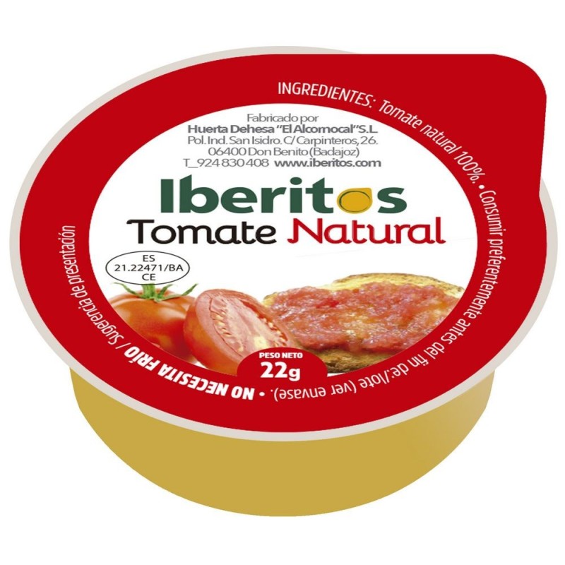 Grated natural tomato 22gr single dose